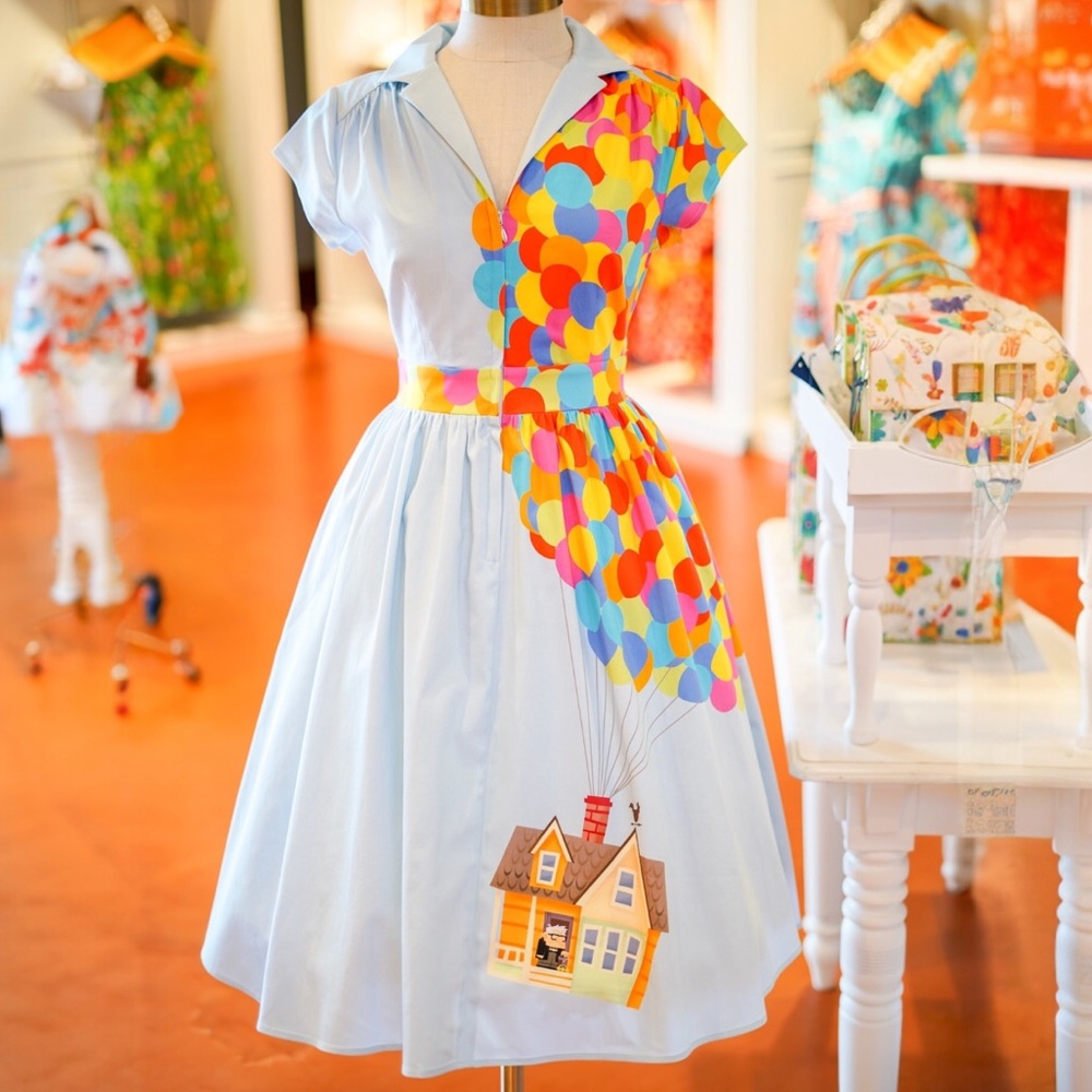 Disney Dress Shop UP Balloon house Multicolor blue women’s plus size 1x Pixar - Picture 7 of 7